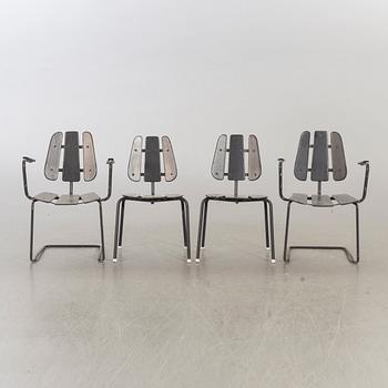 A 1950/60's Herman Perssons Järn- och trämanufaktur i Bjärnum garden set. 5 pieces.