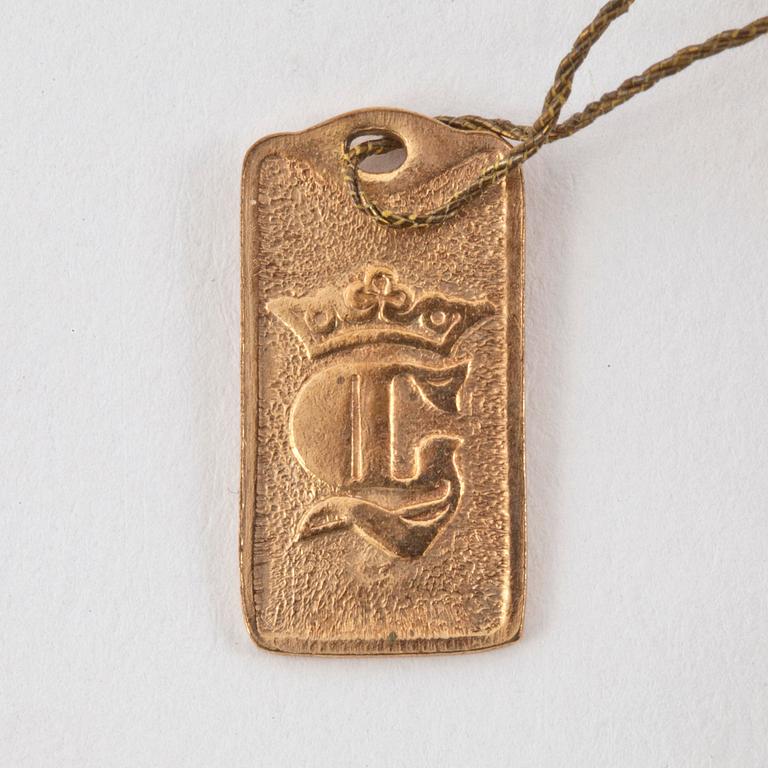 CHRITIAN DIOR, a golden necklace from 1959.