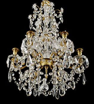 LJUSKRONA, oskariansk, 1800-talets andra hälft. Höjd 74 cm.