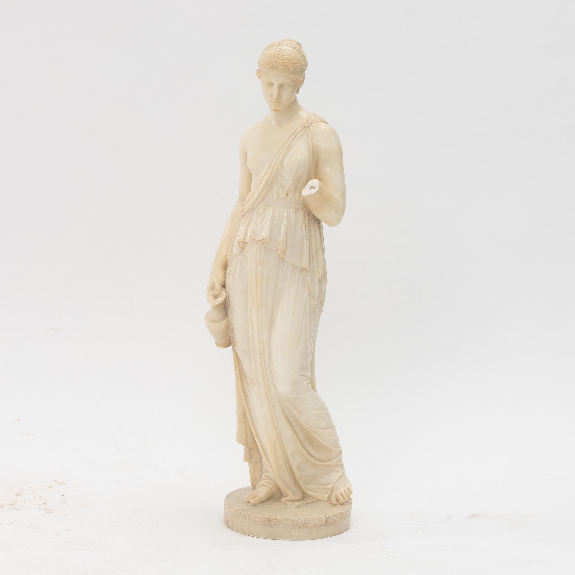 Skulptur, alabaster, 1900-tal.