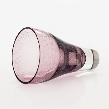 Gunnel Nyman, maljakko, malli "GN 12", signeerattu G. Nyman Nuutajärvi Notsjö -53.