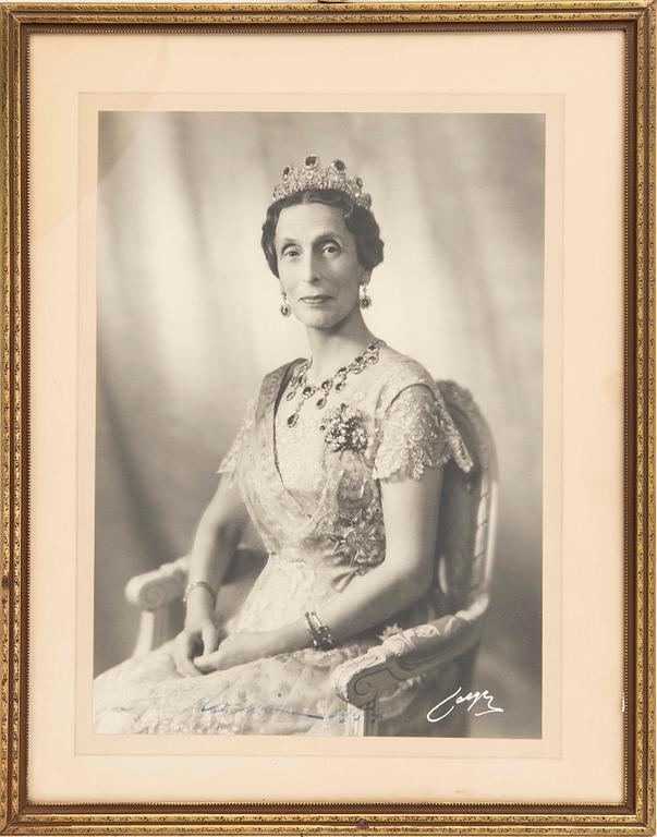 A set of two Royal photographs signed and dated 1954.