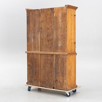 Cabinet, folk art, 19th century.