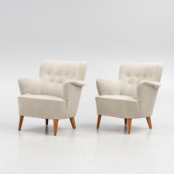 Armchairs a pair, Sweden, 20th century, second half.