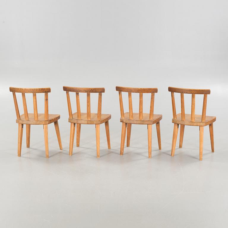 AXEL EINAR HJORTH, four chairs for Nordiska Kompaniet, model "Utö", 1930s.