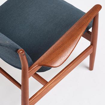 Finn Juhl, a "FD 136" easy chair, France & Daverkosen, Denmark, 1950s.