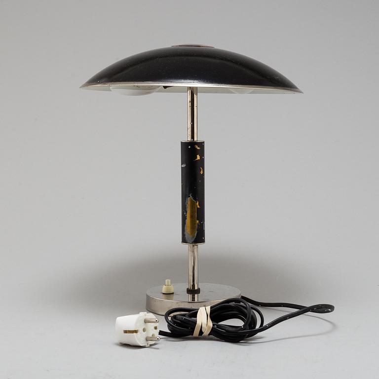 A two-light table lamp, probably 1930s.