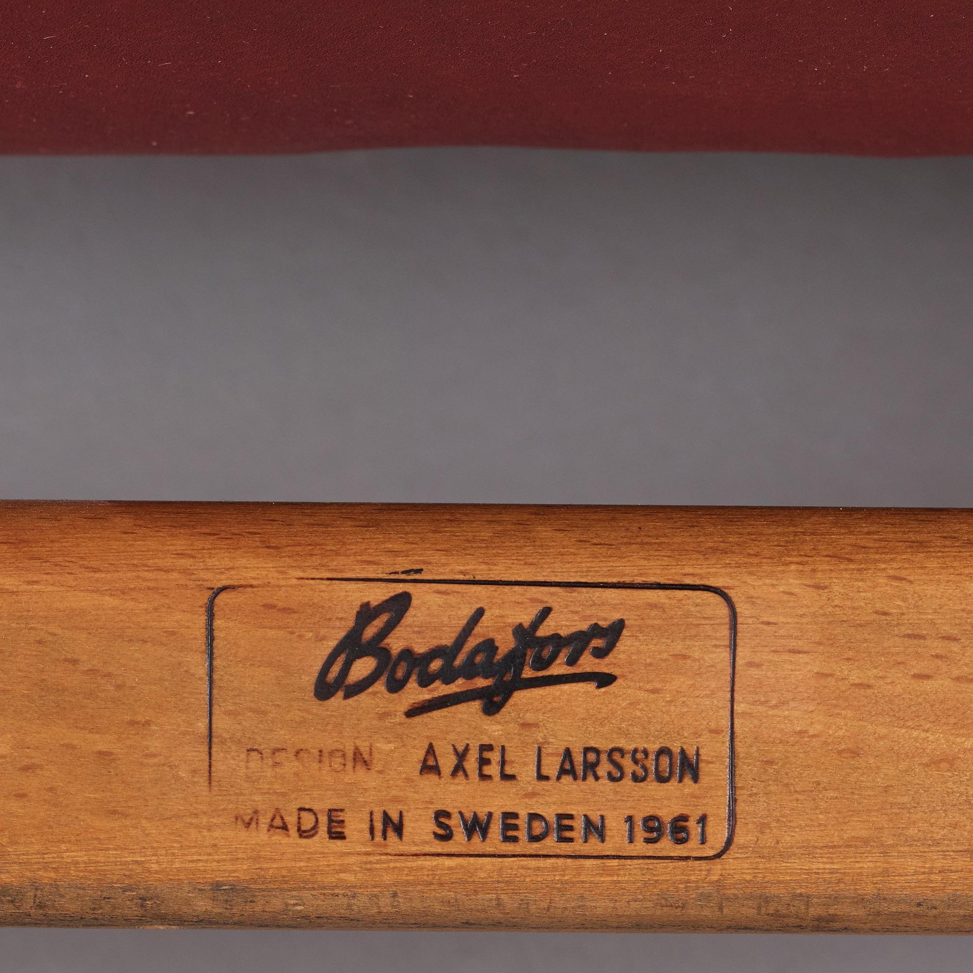 Axel Larsson, karmstolar, fem stycken, Svenska Möbelfabrikerna Bodafors, 1961.