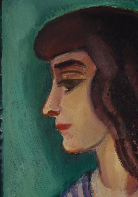 Gösta Sandels, "Kvinnohuvud".