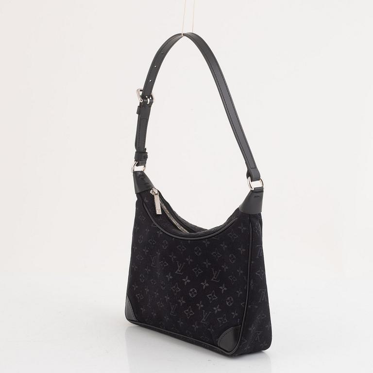 Louis Vuitton bag, "Black Satin Monogram Mini Boulogne PM Bag".