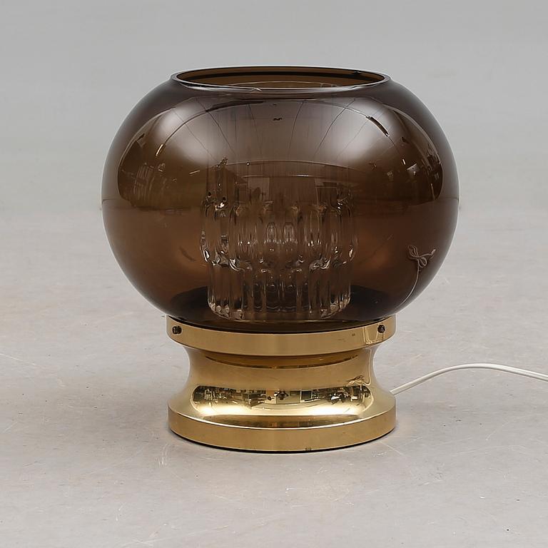 BORDSLAMPA, glas, Carl Fagerlund, Orrefors, 1900-talets andra hälft.