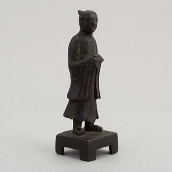 A bronze sculpture, late Qing dynasty.