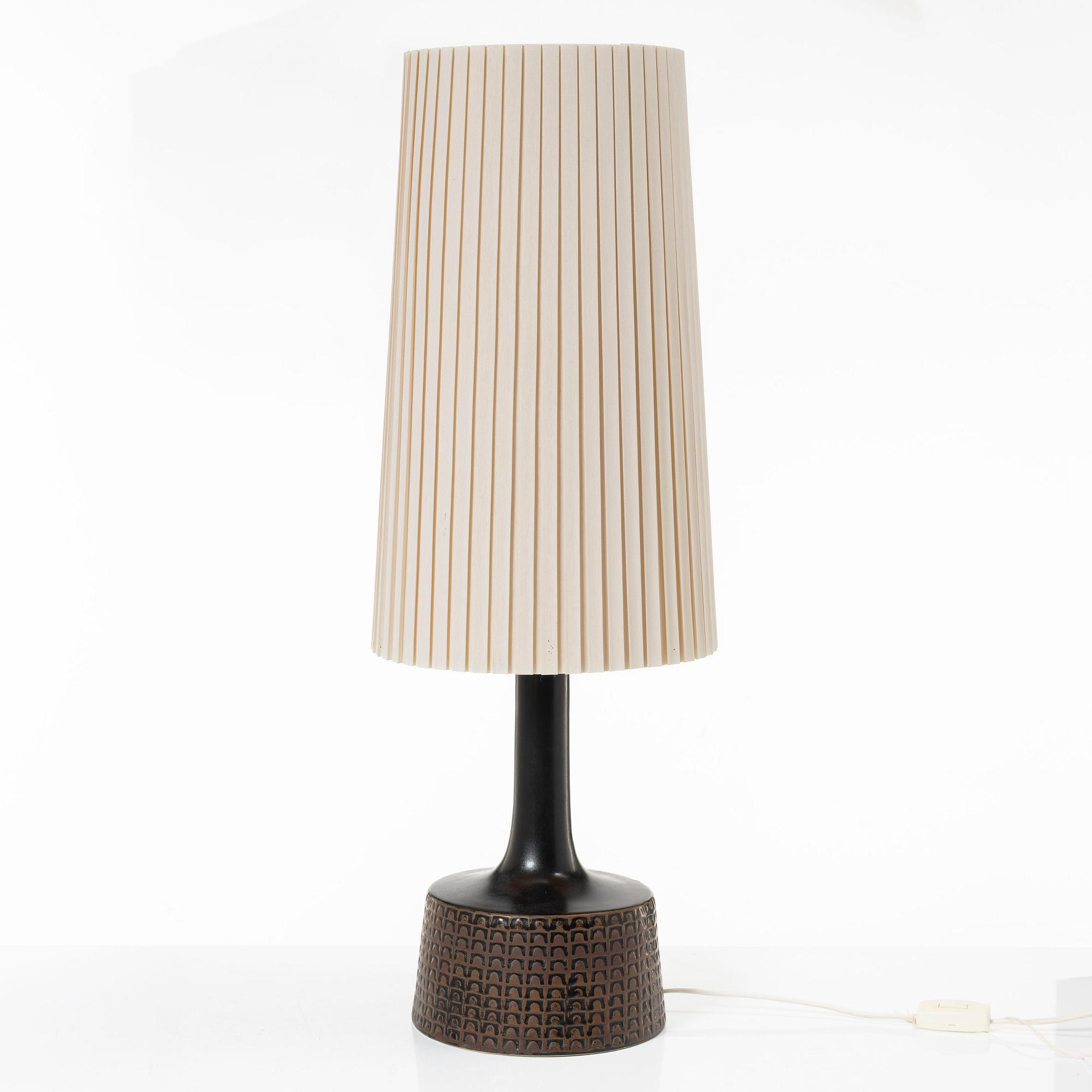Stig Lindberg, Table lamp, Gustavsberg studio, 1977.
