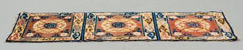 A MEDITATION RUG, a semi-antique Ningxia, China, ca 164,5 x 57,5-58,5 cm.