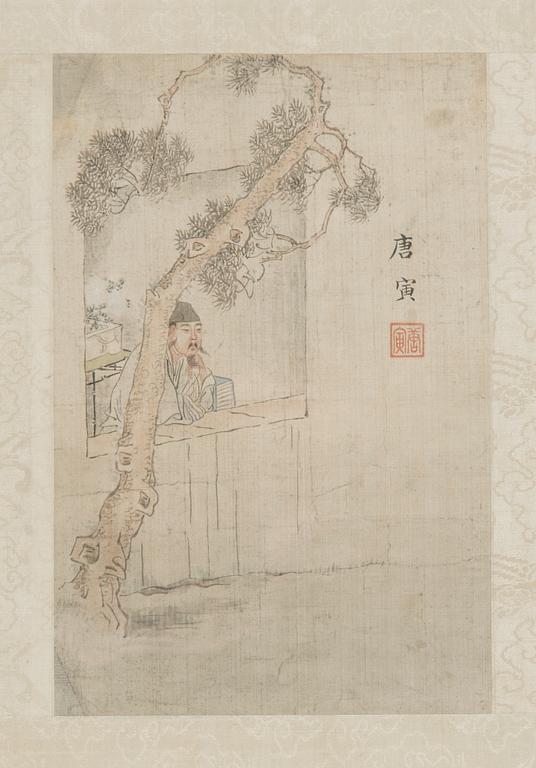 A set of four chinese paintings, late 19th/early 20th c. Shanghai School.