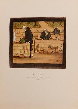 HUGO SIMBERG, after, a folder with 20 off-set printings, WSOY Porvoo 1952.