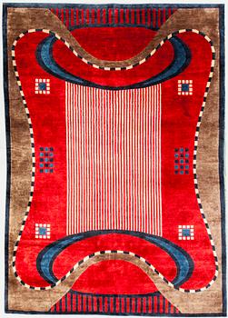 Ceci Söderlund, rug "Eliel", silk, approximately 236x170 cm.