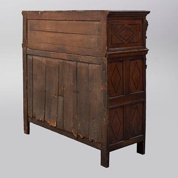 A 19th century oak cabinet.