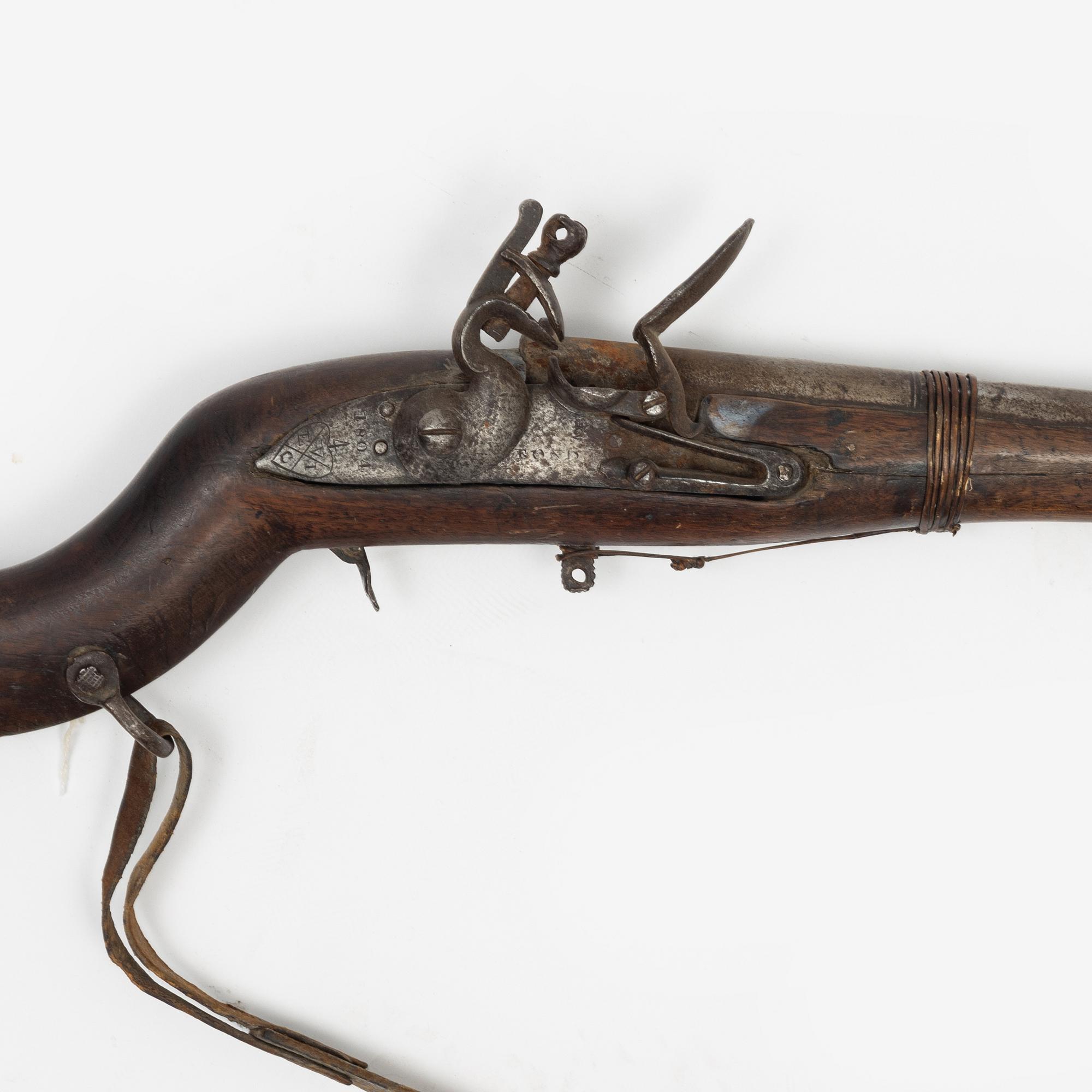 A flintlock Jezail, with an East India Company lock, 19th Century.
