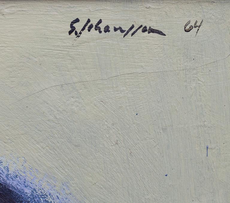 SVEN JOHANSSON, olja  på duk. Signerad och daterad 1964.