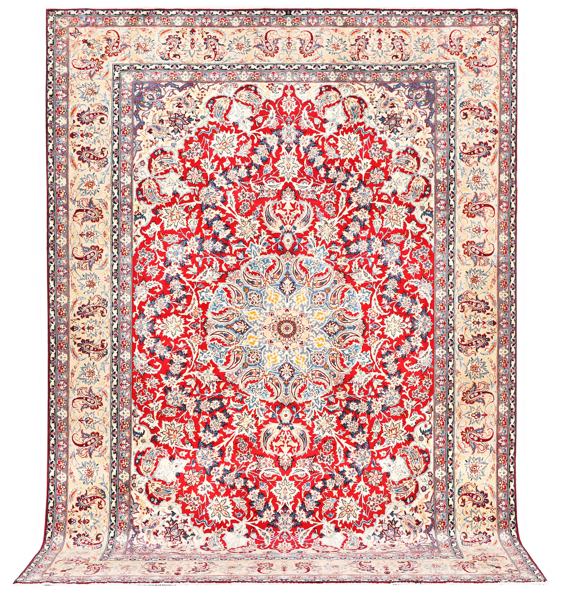A Najafabad carpet, c. 360 x 252 cm.