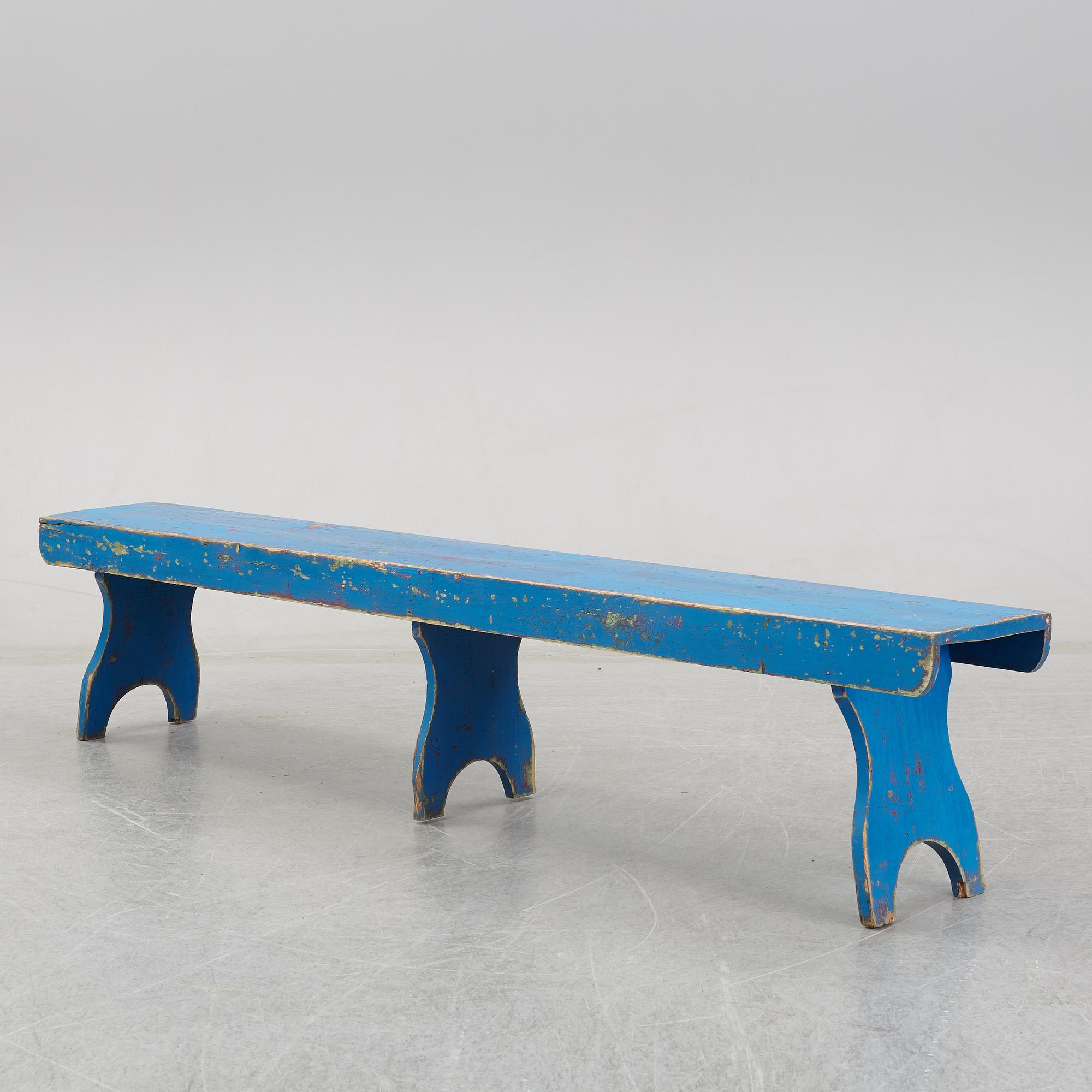 Bänk, allmoge, sent 1800-tal.