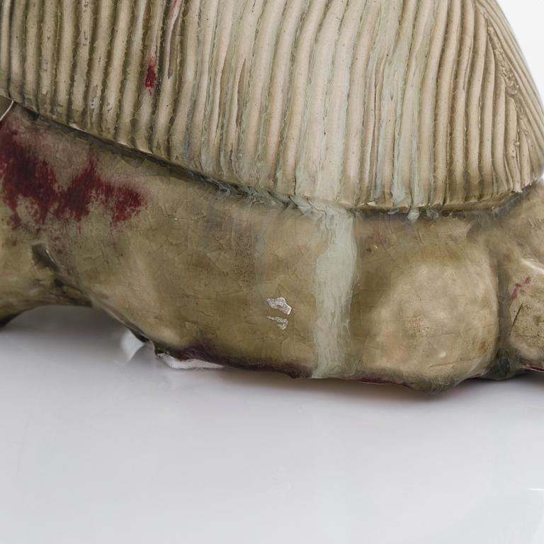 Michael Schilkin, a stoneware sculpture stamp signed M. Schilkin. Arabia Finland.