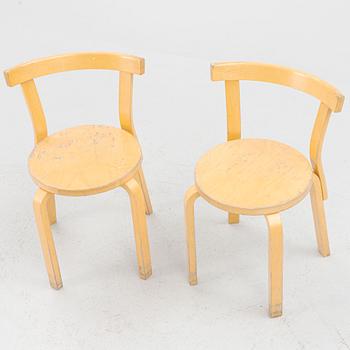 Alvar Aalto, stolar, 6 st, modell 69, Artek, Finland, 1900-talets andra hälft.