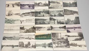 POSTIKORTTEJA, 50 kpl, Suomi, vuosisadanvaihde 1800/1900.