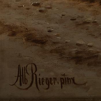 ALBERT RIEGER, oil on canvas, signed.