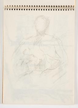 Lotte Laserstein, 4 skissböcker med blyertsteckningar.