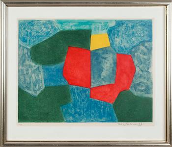 SERGE POLIAKOFF, etsning och färgakvatint, 1968, signerad och numrerad 36/75.