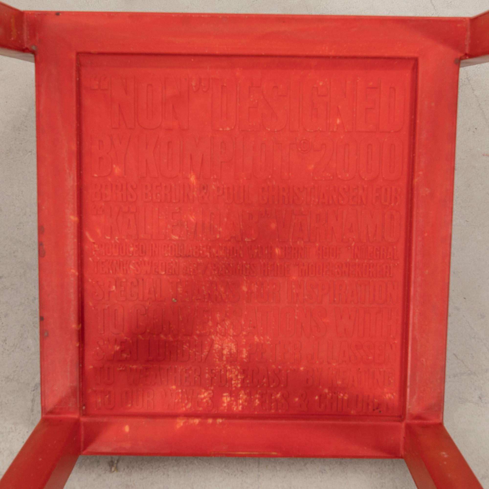 Boris Berlin & Poul Christiansen (Komplot design), chairs 7 pcs "Non" for Källemo 2000s.