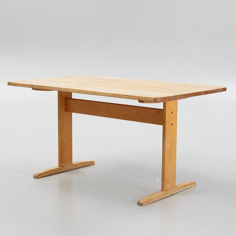 Yngve Ekström, a birch dining table, 'Björka', 1970's.