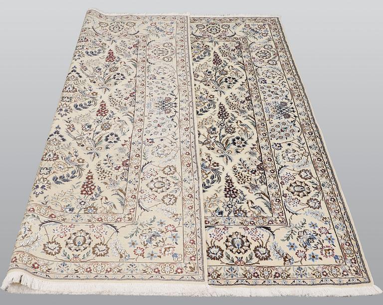 Matta, Figural Nain part silk s.k 9 LAA, ca 230 x 197 cm.