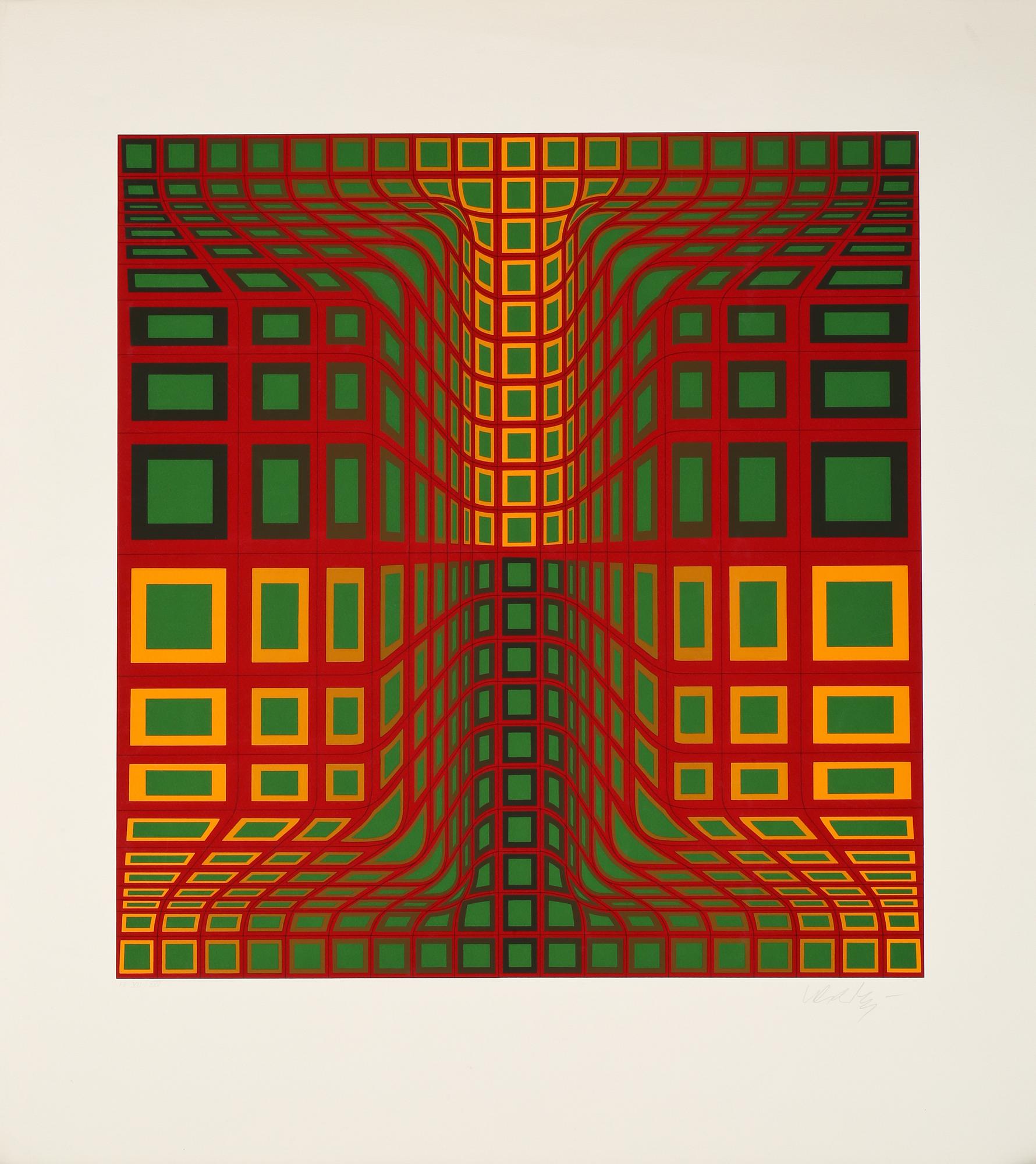 VICTOR VASARELY, färgseriegrafi, signerad och numrerad FV XII/XXV.