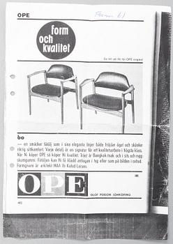Ib Kofod-Larsen, Armchair, “Bo”, Olof Persson Möbler, Jönköping, 1950s/60s.
