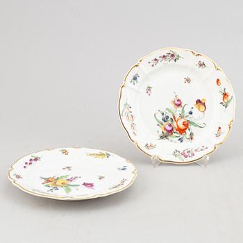 A rococo style dining service, 68 pcs, from Nymphenburg, Germany.