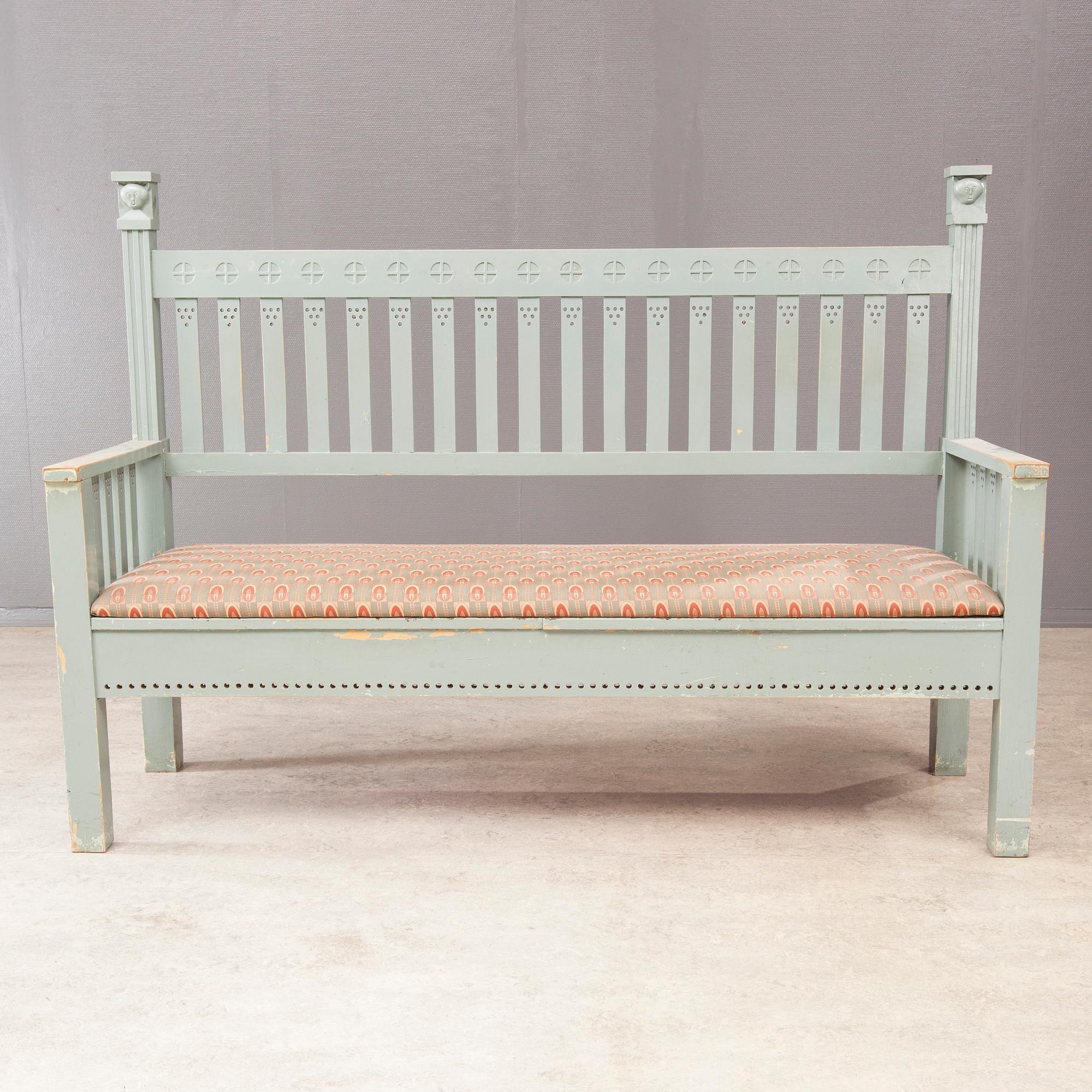 STOLAR, 6 st, BORD och SOFFA, jugend, 1900-talets början.