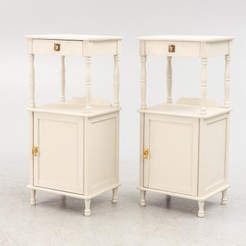 A pair of bedside tables, 20th Century.