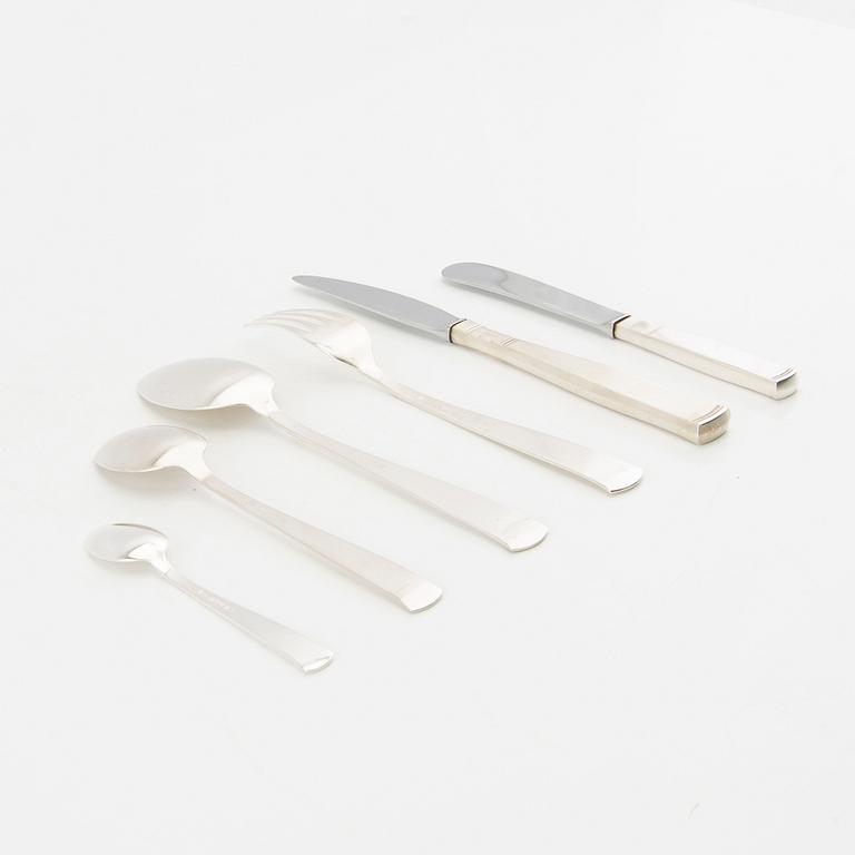 Jacob Ängman, cutlery approx. 68 pcs "Rosenholm GAB Stockholm 1970s".