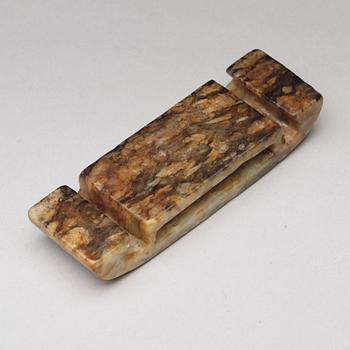 A nephrite scabbard, archaistic.