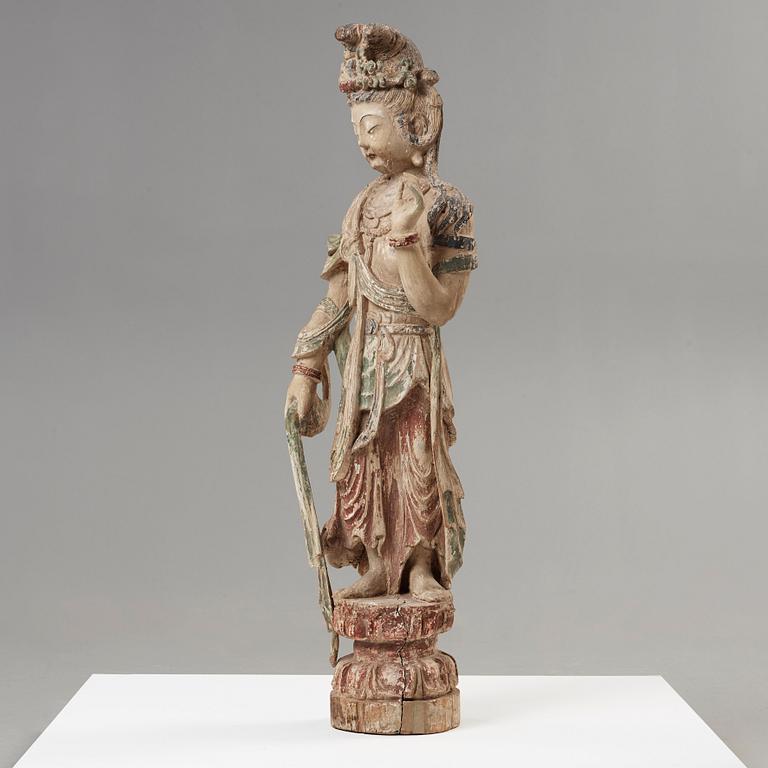 GUANYIN, trä. Ming dynastin (1368-1644).