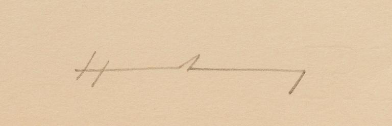 HANS HARTUNG, lithographe, signed and numbered 81/100.