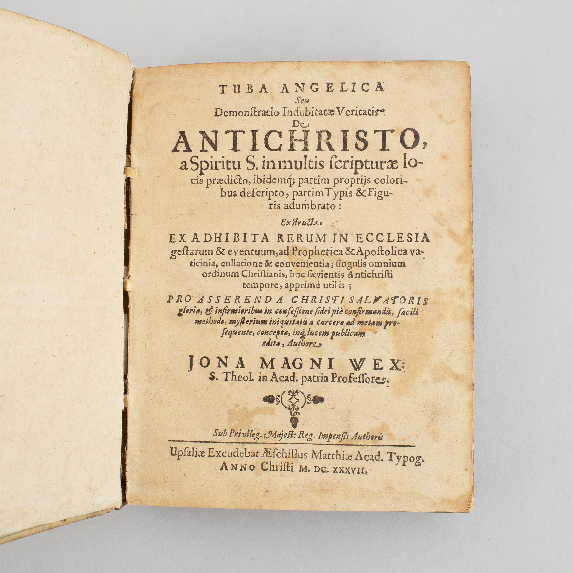 Tuba angelica, 1637.