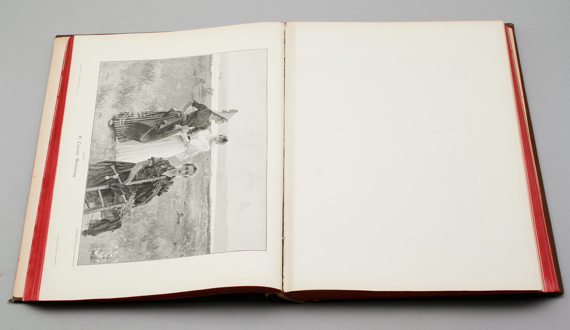 BOK, Moderne Kunst in Meister-Holzschnitten, band VII, Förlag Richard Bong, Berlin, omkring år 1900.