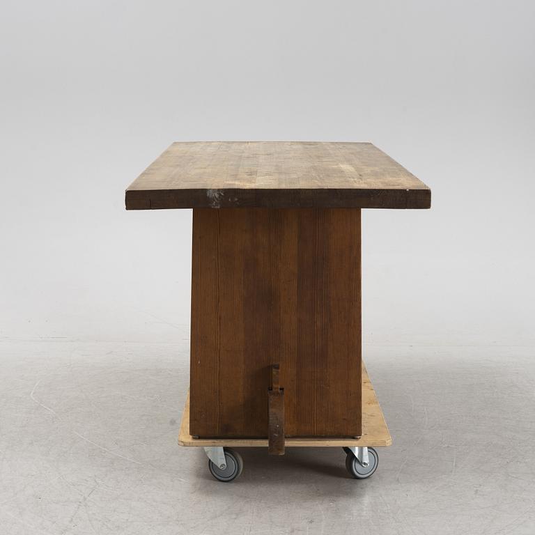 A stainde pine 'Lovö' table by Axel Einar Hjorth for Nordiska Kompaniet, 1930's.