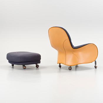 A Vico Magistretti 'Louisiana' lounge chair by De Padova, Italy.