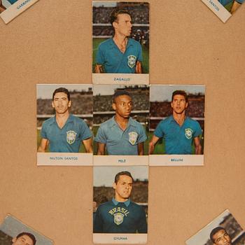 Album, med bla Alfabilder, ca 180 st., inklusive Pelé, VM i fotboll i Sverige 1958, Alifabolaget.