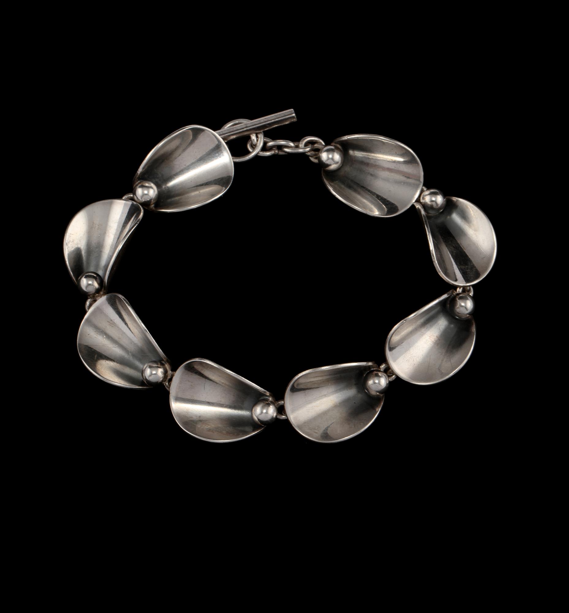 ARMLÄNK, sterlingsilver, 1900-talets andra hälft. Vikt 23 g.